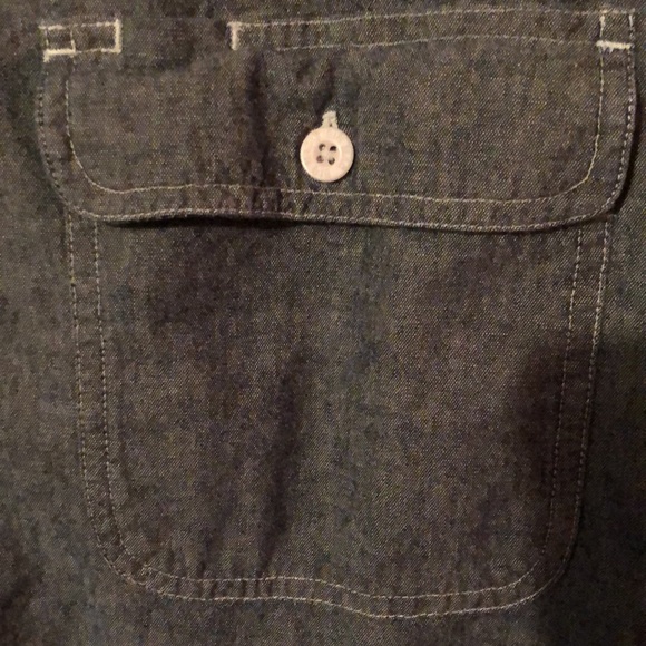 Big Mac Blue Long Sleeve Work Shirt Mens XL Dual Pockets - Picture 4 of 16